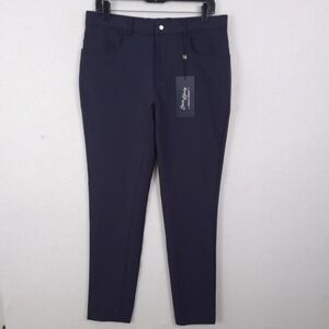 State and Liberty Tech Chino Mens 33 Navy Athletic Fit Stretch Tapered Pants